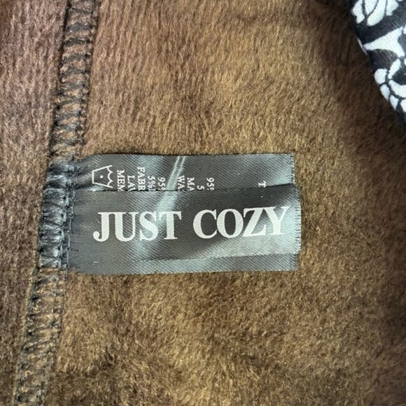 NWOT Just Cozy Elephant Print Faux Fur Lined Leggings - Picture 7 of 13